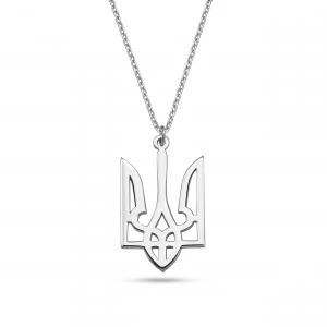 Ukrayna Ulusal Sembolü Gümüş Kolye - Gümüş