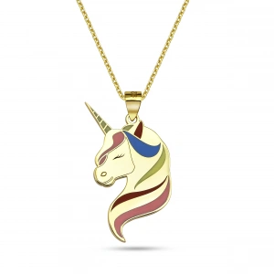 Unicorn Kolye - Altın