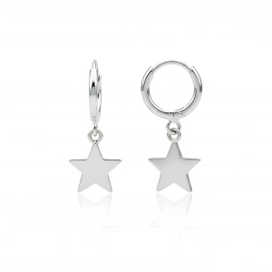 Yıldız Gümüş Küpe - Gümüş