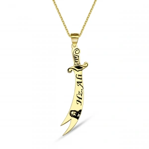 Zülfikar Kolye - Altın