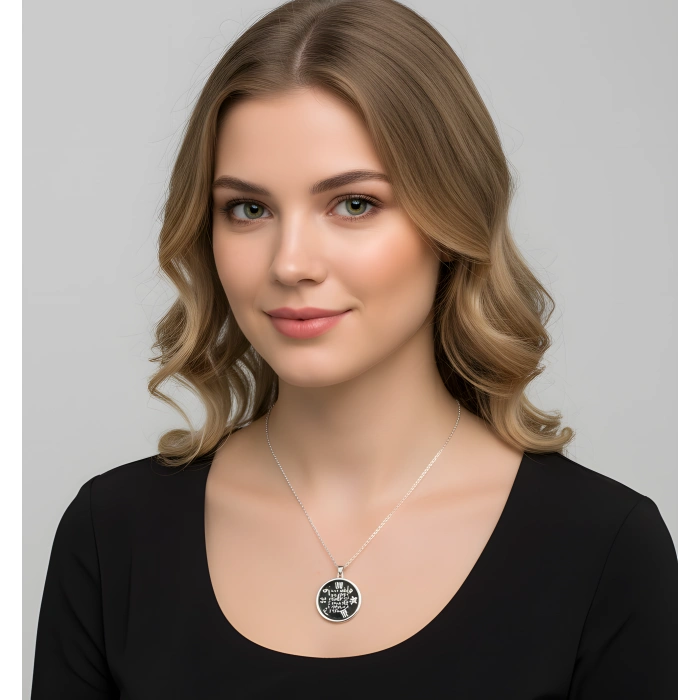 Hiçlikten Gelen Güç Gümüş Tılsım Kolye - Altın