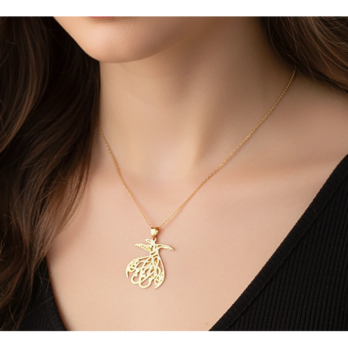 Semazen Gümüş Kolye - Rose