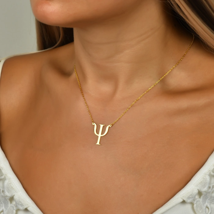 Psikoloji Sembolü Kolye - Altın