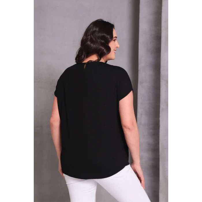 Cep Taş Baskılı Bluz