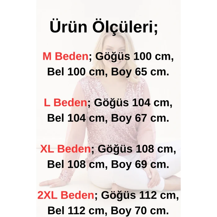 Pullu Kolları Tül Bluz