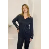 Omuz ve Kolları Güpür Detaylı Bluz