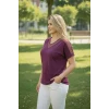 Yakası Ve Omuz Tül Detaylı Bluz