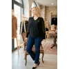 Kolları Şifon Düğme Detaylı Bluz