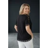 Kolları Eteği Dantelli Bluz