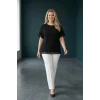 Kolları Eteği Dantelli Bluz