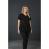 Eteği Şifon Cepli Bluz