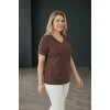 Yakası ve Kolları Taş Baskılı Bluz