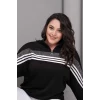 Çizgili Taş Baskılı Sweatshirt