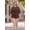 Kolları Şifon Tokalı Bluz