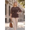 Kolları Şifon Tokalı Bluz