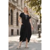 Önü Deri Garnili Bebekol Şalvar Elbise