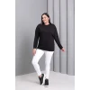 Sırtı Kanat Taş Baskılı Sweatshirt