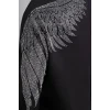 Sırtı Kanat Taş Baskılı Sweatshirt