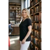 Sırtı Taşlı Tül Detaylı Bluz