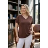 Sırtı Taşlı Tül Detaylı Bluz
