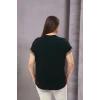 Yakas Kolları Örme Şerit Bluz