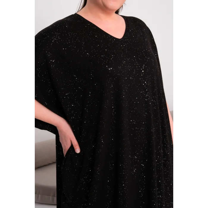 Sim Baskılı Yarasa Elbise