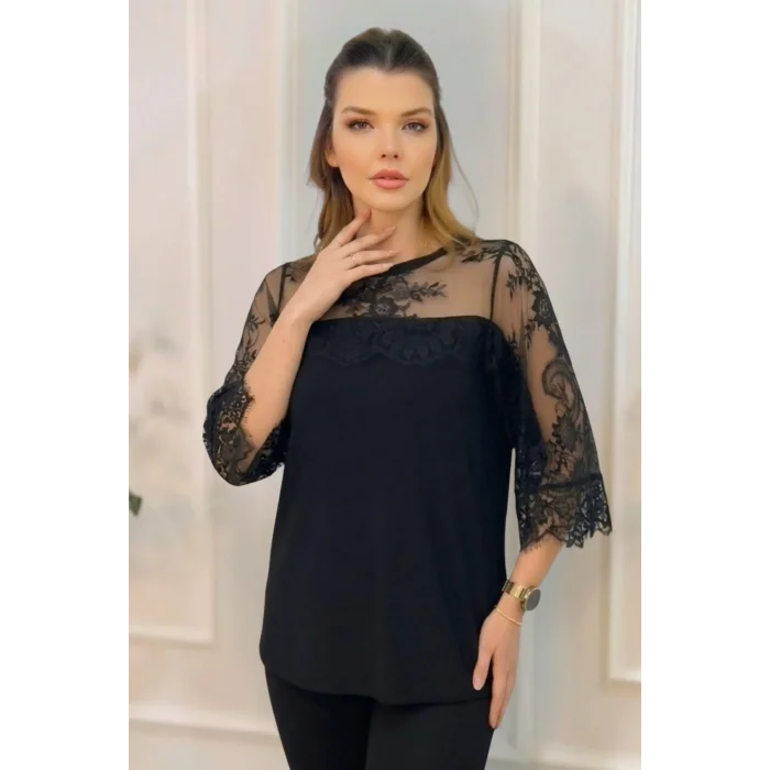 Kolları Dantel Bluz