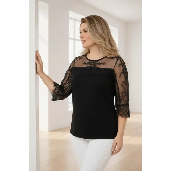 Kolları Dantel Bluz