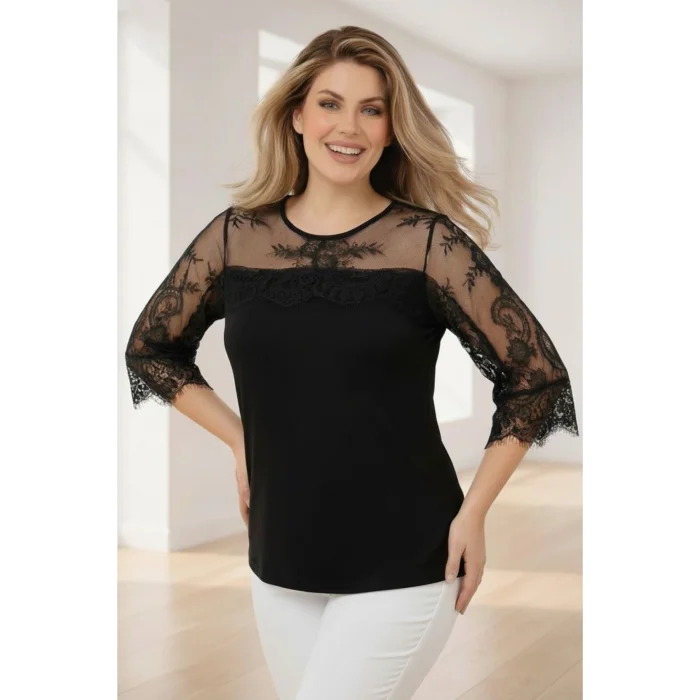 Kolları Dantel Bluz