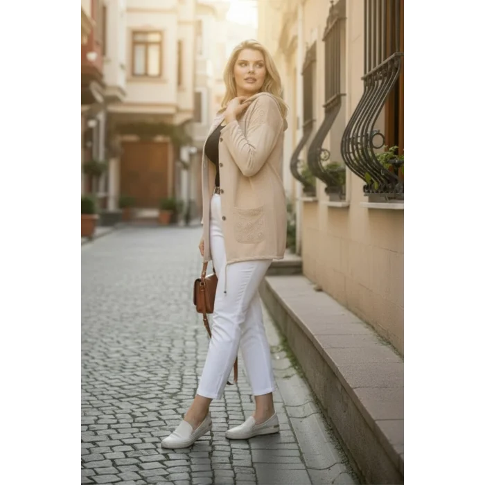 Kapüşonlu Fisto Detaylı Ceket