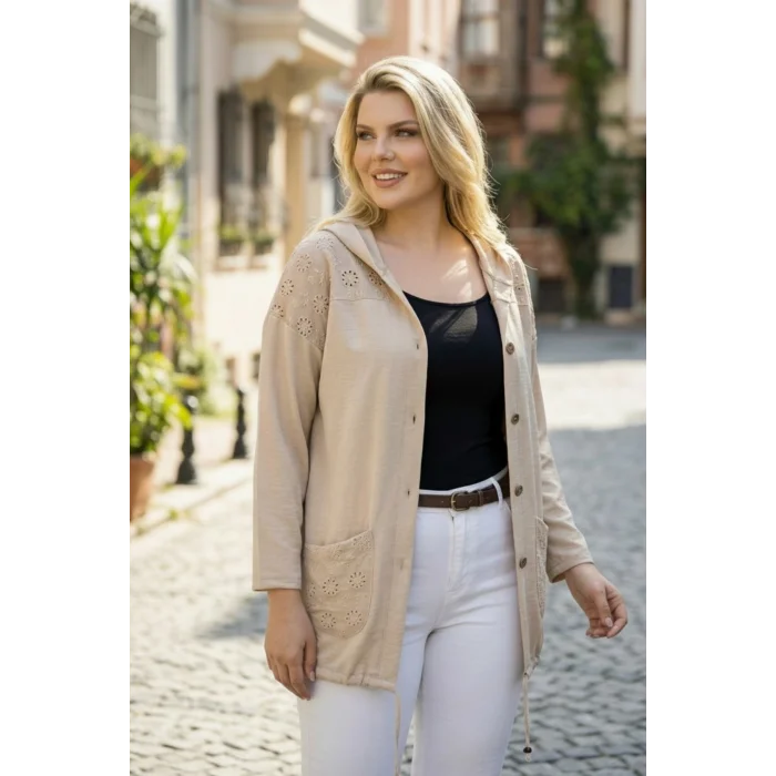 Kapüşonlu Fisto Detaylı Ceket