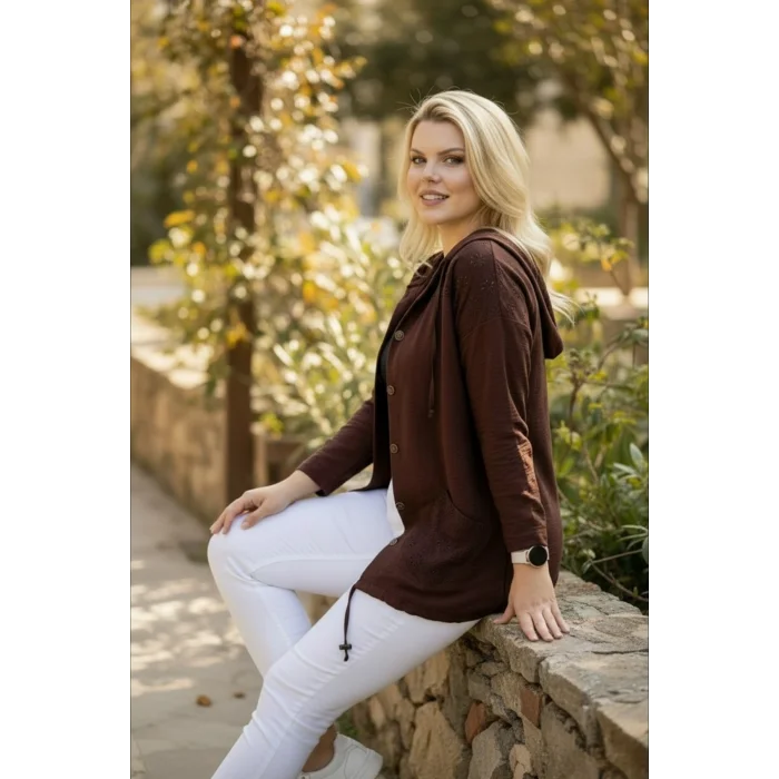 Kapüşonlu Fisto Detaylı Ceket