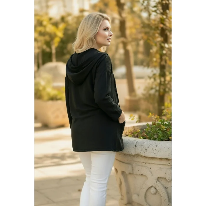 Kapüşonlu Fisto Detaylı Ceket