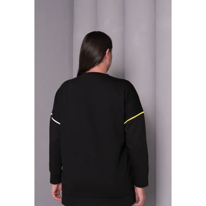 Çizgi Şeritli Cepli Sweatshirt