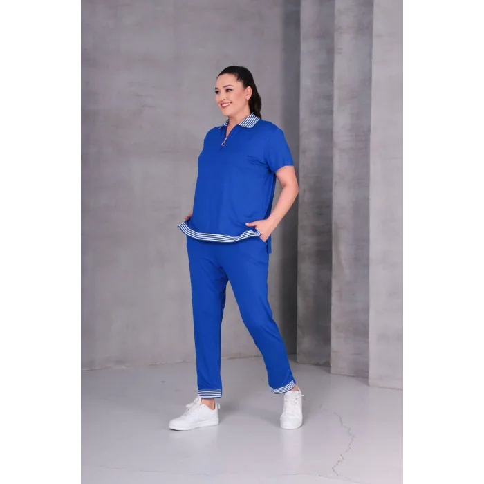 Fermuarlı Çizgi Detaylı Takım