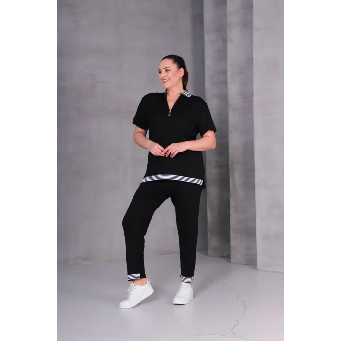 Fermuarlı Çizgi Detaylı Takım