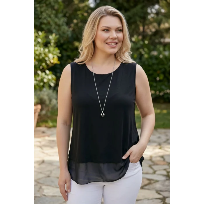 İçi Şifonlu Sandy Bluz