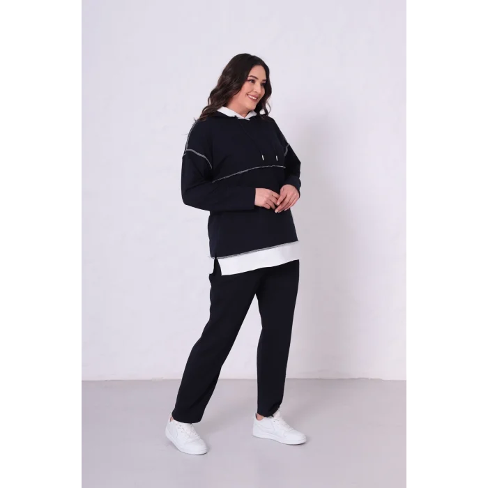 Kapüşonlu Parçalı Eşofman Takım