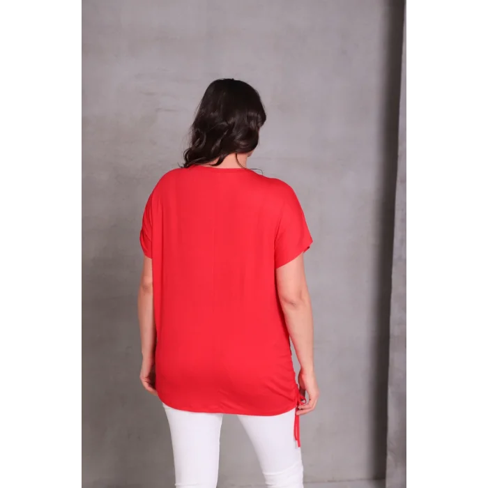 Kolu Eteği Büzmeli Bluz