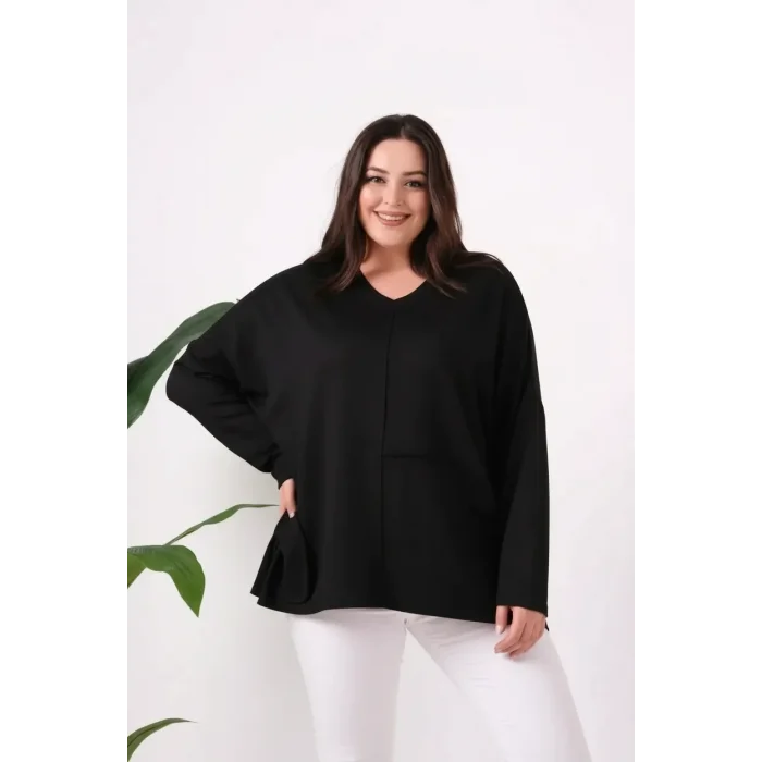 Önü Dikişli Cepli Salaş Bluz