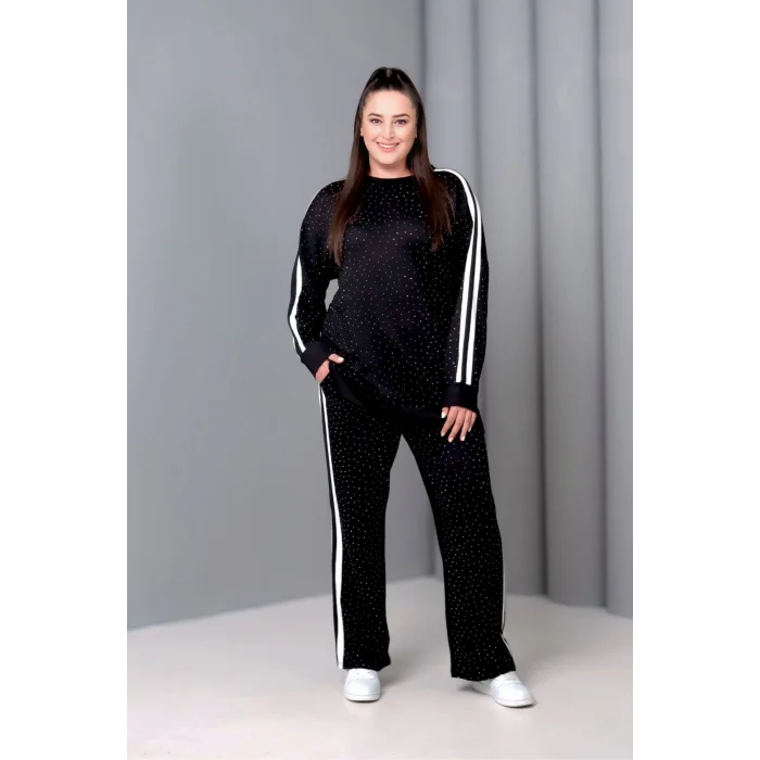 Önü Taş Baskılı Yanı Şeritli Takım