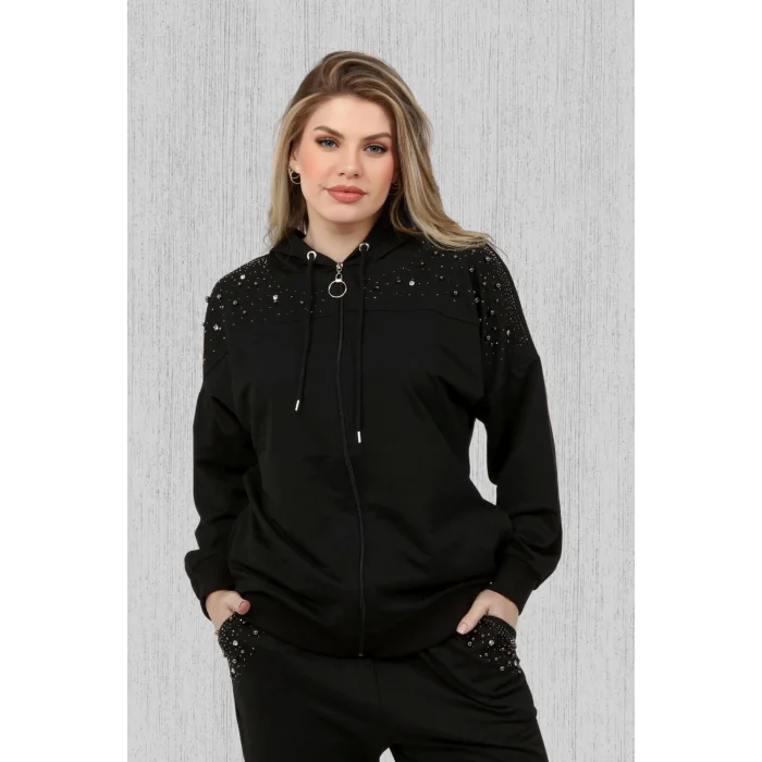 Taş Baskılı İncili Eşofman Takım