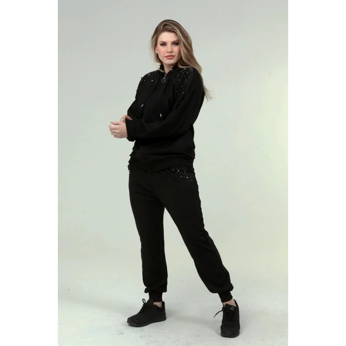 Taş Baskılı İncili Eşofman Takım