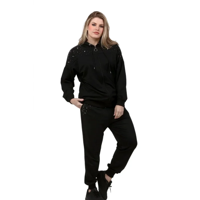 Taş Baskılı İncili Eşofman Takım