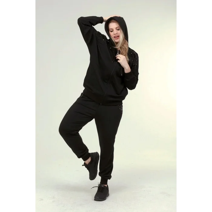 Taş Baskılı İncili Eşofman Takım