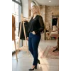 Kolları Şifon Düğme Detaylı Bluz