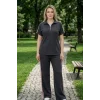 Yakası Fermuarlı Şeritli Takım