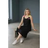 Neon Renkli Askılı Elbise
