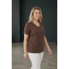 Yakası ve Kolları Taş Baskılı Bluz