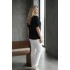 Yakası Kolları İnci Detaylı Bluz